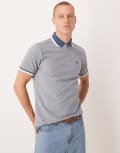 [Barbour] Barbour Barnard polo shirt in dark denim-Blue Chest 49 Dark Denim