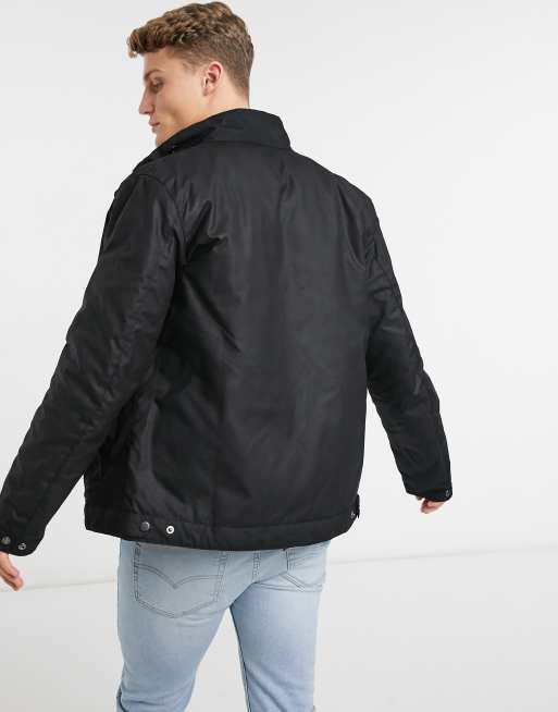 Barbour barnby store wax jacket black