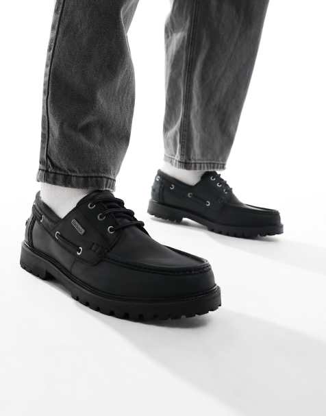 Chaussure bateau noir homme hot sale