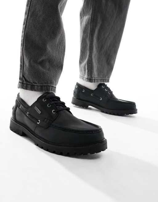 Barbour shoes hot sale mens Black