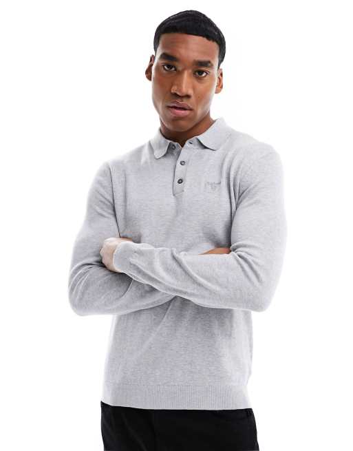 Light grey 2025 long sleeve polo