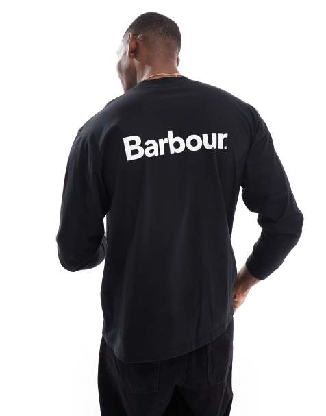 Barbour Bax long sleeve t-shirt in black - view 1