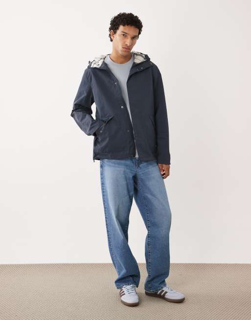 Barbour Baywick showerproof hooded jacket in navy, 2 of 5