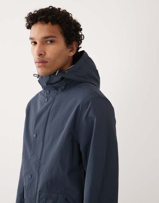 Barbour Baywick showerproof hooded jacket in navy, 4 of 5