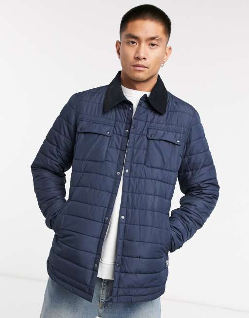 Barbour Beacon Akenside baffle quilted jacket in navy