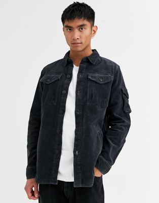 Barbour Beacon Askern cord overshirt in 