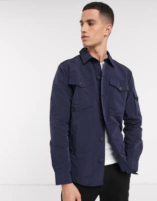 Barbour Beacon Askern overshirt in navy 