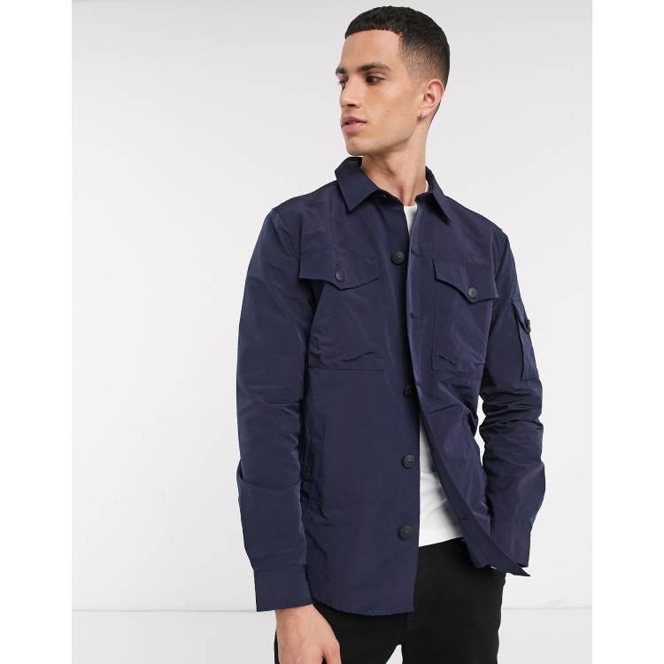 Barbour beacon store askern overshirt green