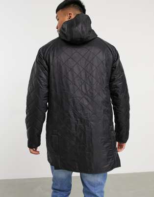barbour black hooded jacket