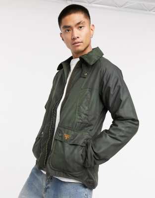 barbour bedale wax jacket sage