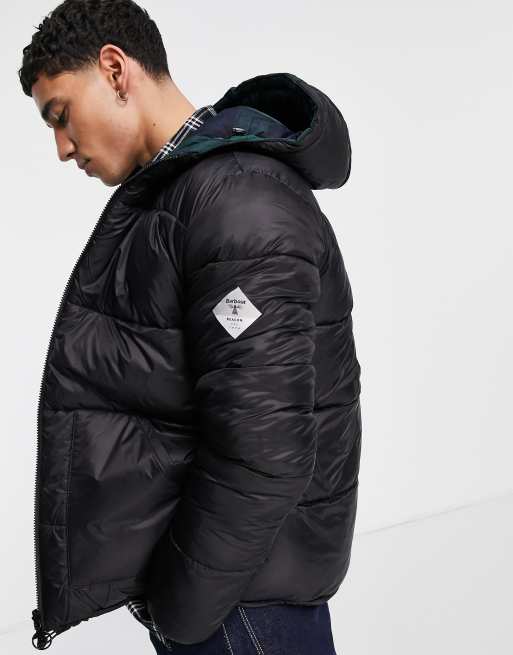 Barbour black top puffer coat