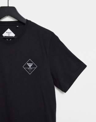 barbour t shirt black