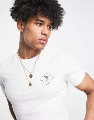 Barbour Beacon box logo t-shirt in white