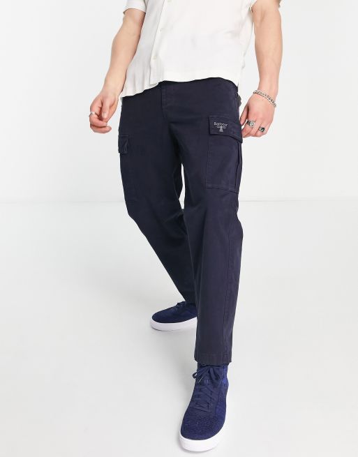 Barbour Beacon cargo trousers in navy | ASOS