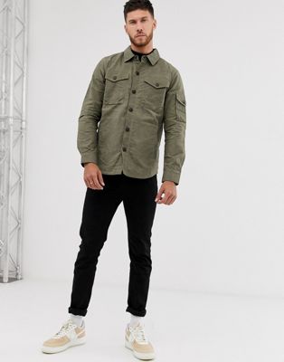 Barbour Beacon Dalby overshirt in green 