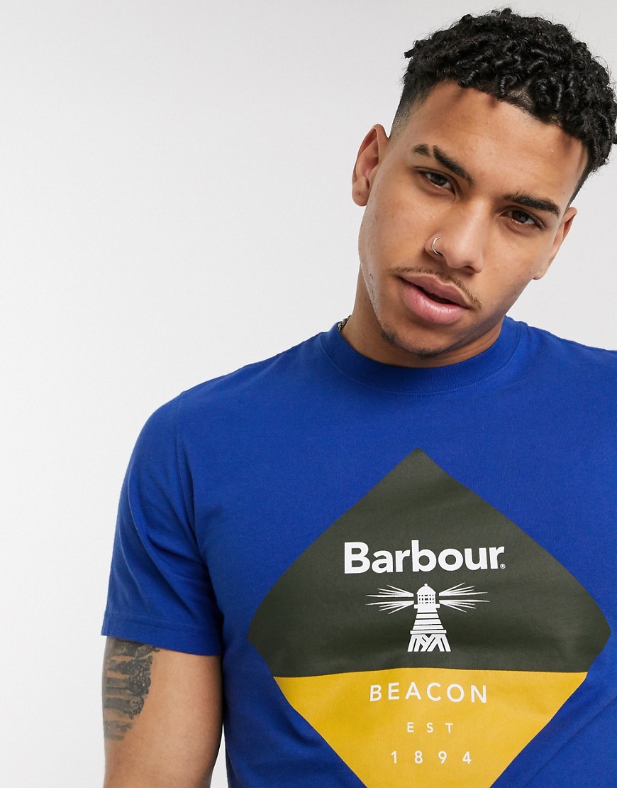 Barbour Beacon - Diamon - T-shirt-Blu