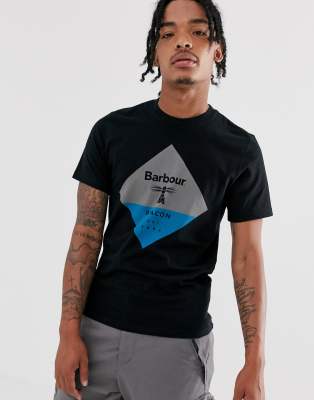 Barbour Beacon diamond logo t-shirt in black