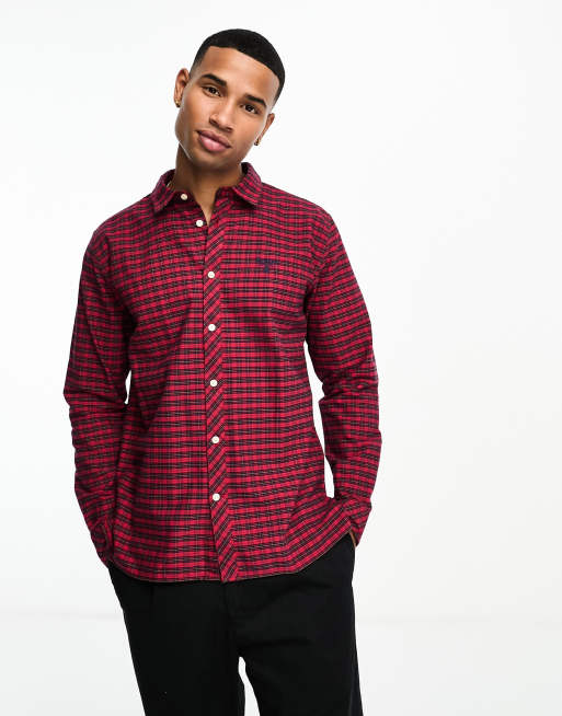 Barbour Beacon Emmerson shirt in red check ASOS