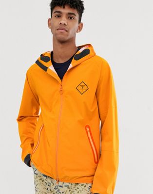 orange waterproof jacket