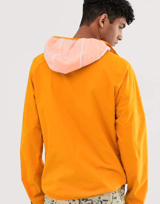 Barbour orange deals rain jacket