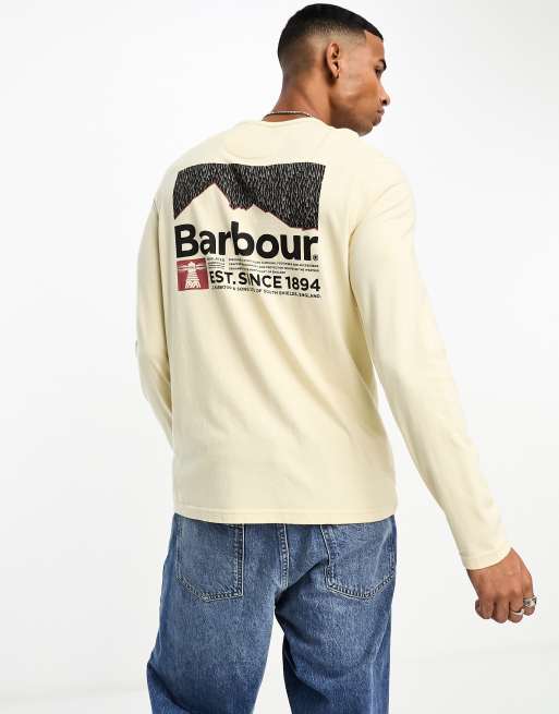 Barbour long sleeve t on sale shirt