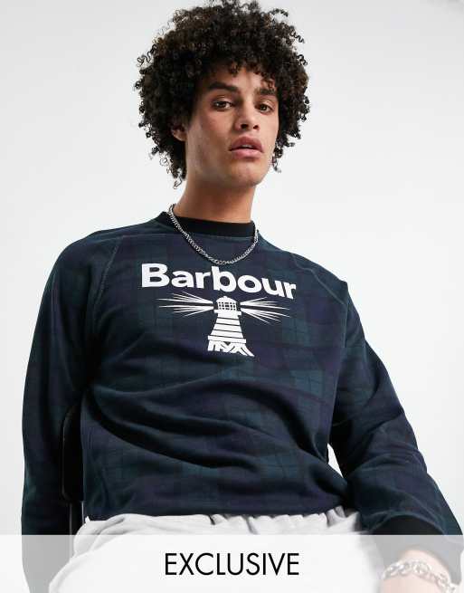 Barbour - Beacon - Felpa verde a quadri - In esclusiva per ASOS