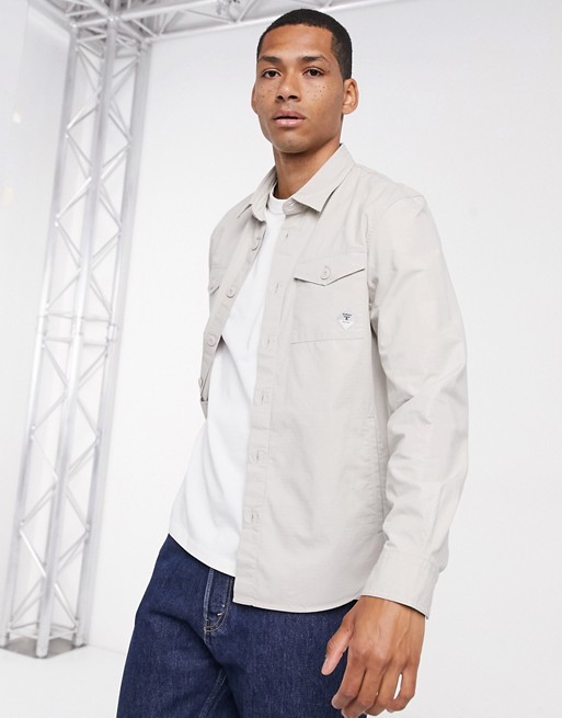 Barbour Beacon Foundry overshirt in stone