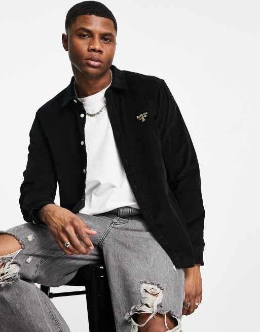 Barbour Beacon - Freeman - Chemise en velours côtelé - Noir 