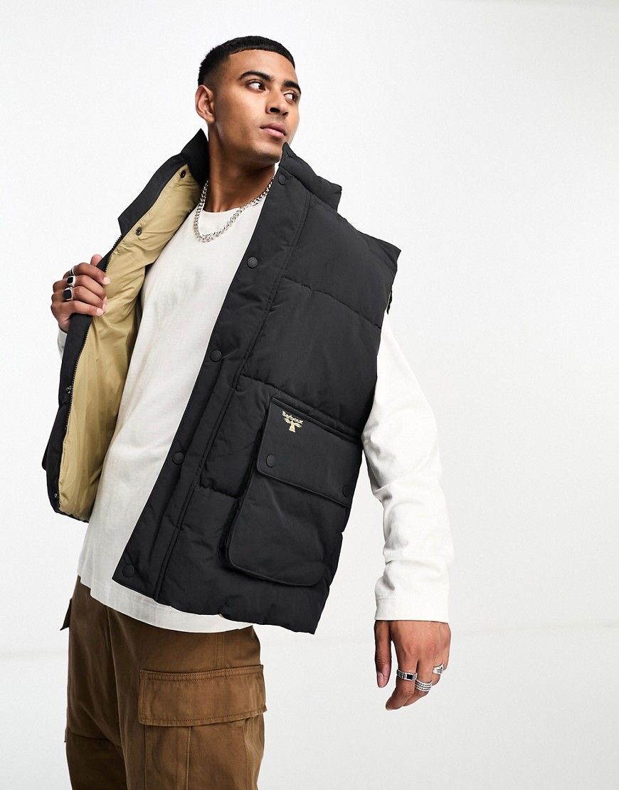 Barbour Beacon Glacial puffer gilet in black