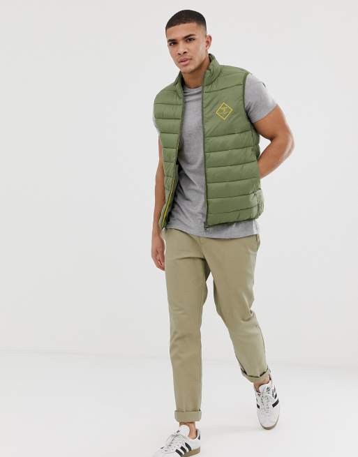 Green store barbour gilet