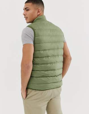 barbour green vest