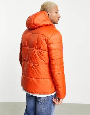 barbour quilted jacket Orange