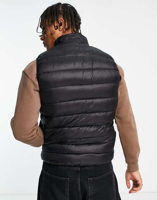 Black shop barbour vest