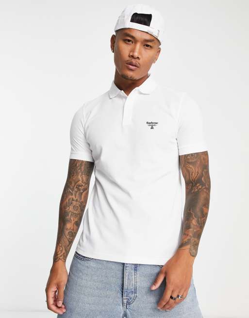 Barbour white polo deals shirt