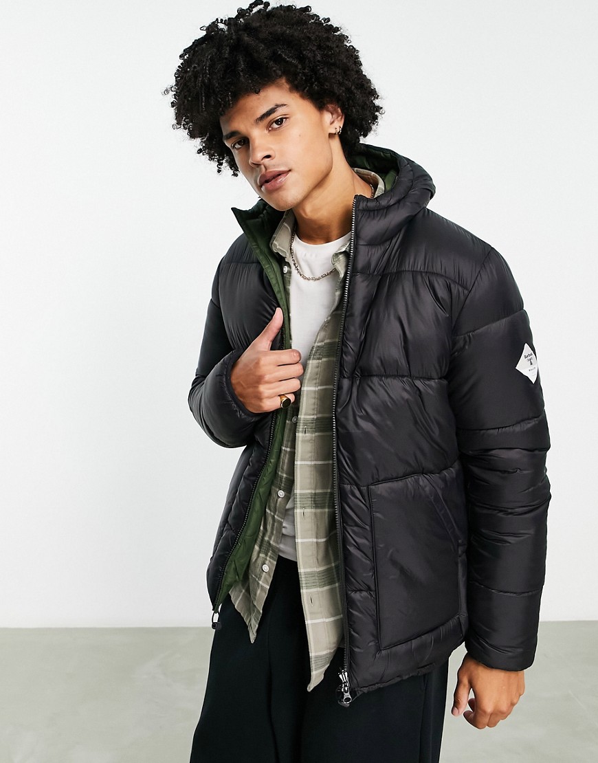 Barbour Beacon reversible hike quilted jacket in black