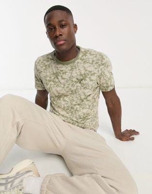 Barbour Beacon slim fit t-shirt in camo