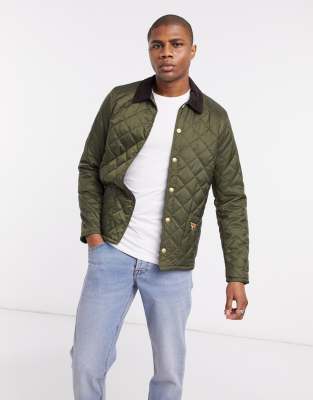 barbour beacon green quilted jacket