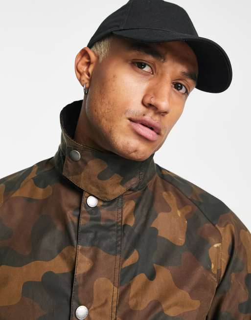 Barbour x ASOS exclusive reusable travel mug in green camo