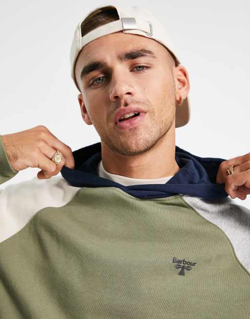 Barbour Beacon - Sweat à capuche color block - Vert, 4 de 4