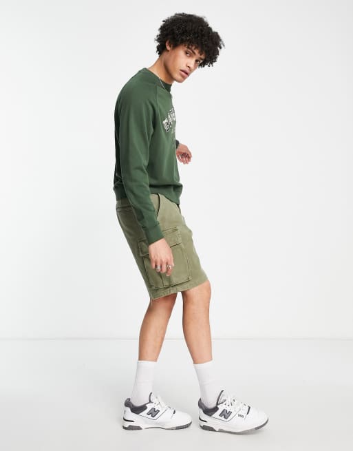 Barbour Beacon - Sweatshirt met groot logo met Schotse ruit in groen, 3 van 4