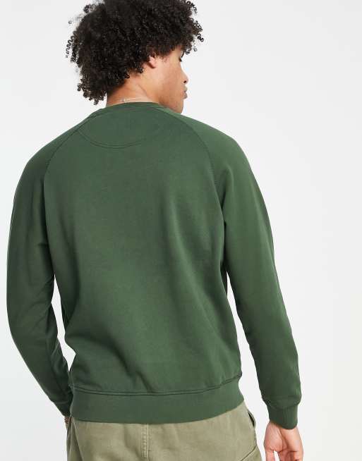 Barbour Beacon - Sweatshirt met groot logo met Schotse ruit in groen, 4 van 4