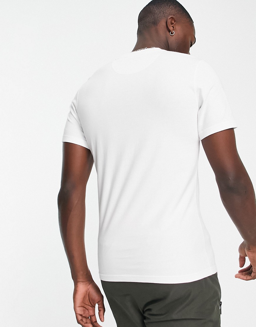 T-shirt con logo piccolo bianca-Bianco - Barbour Beacon T-shirt donna  - immagine2