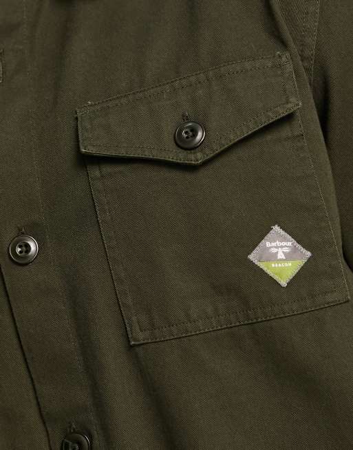 Barbour overshirt shop green