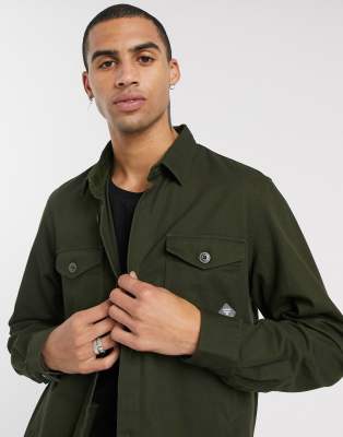 barbour overshirt khaki