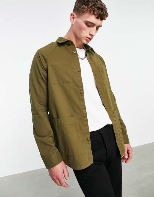Barbour Beacon Woods Overshirt in bruin ASOS