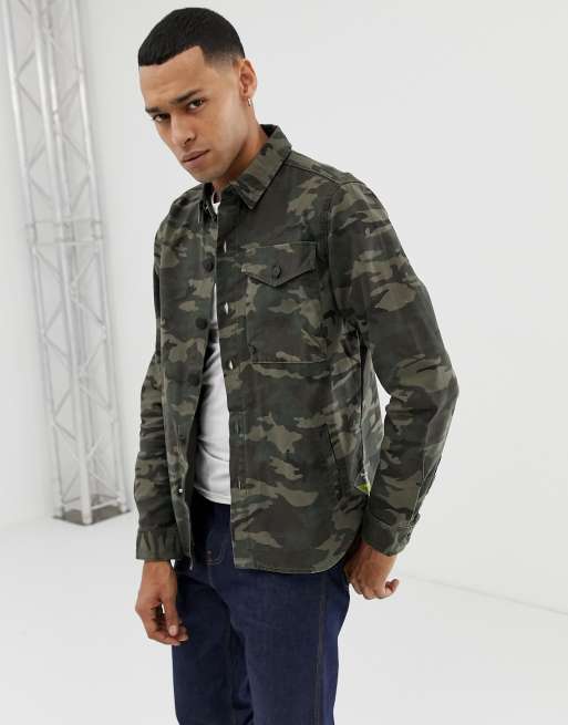 Barbour on sale overshirt camo