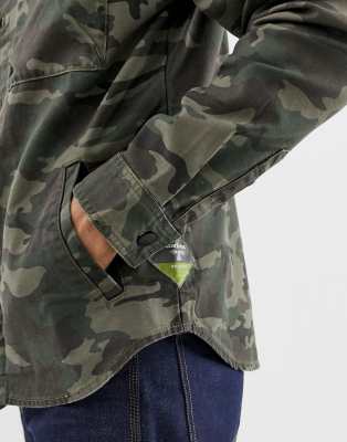 Barbour Beacon Wyke overshirt in camo 