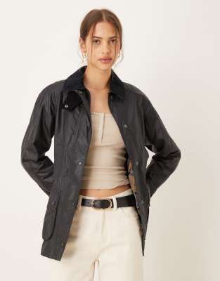 Barbour - Beadnell - Veste cirée - Bleu marine