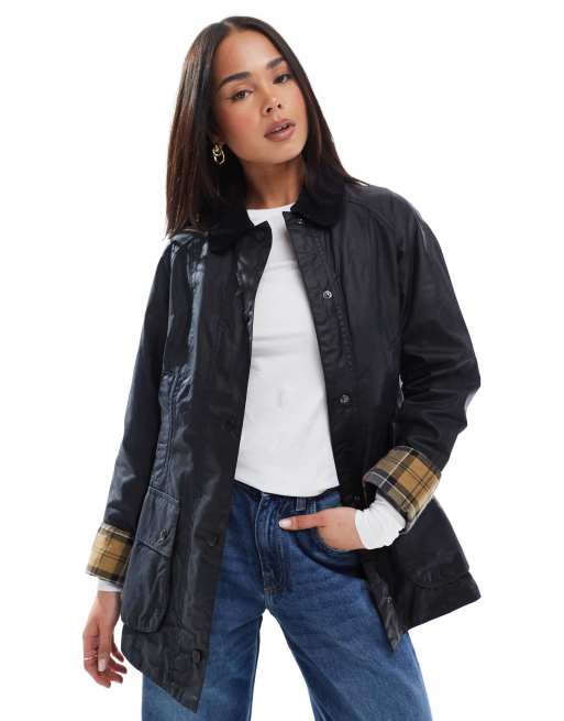 Barbour beadnell store jacket womens navy