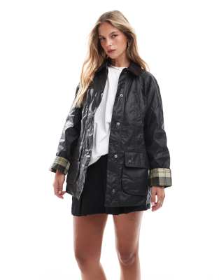 Barbour wax best sale jacket womens Silver